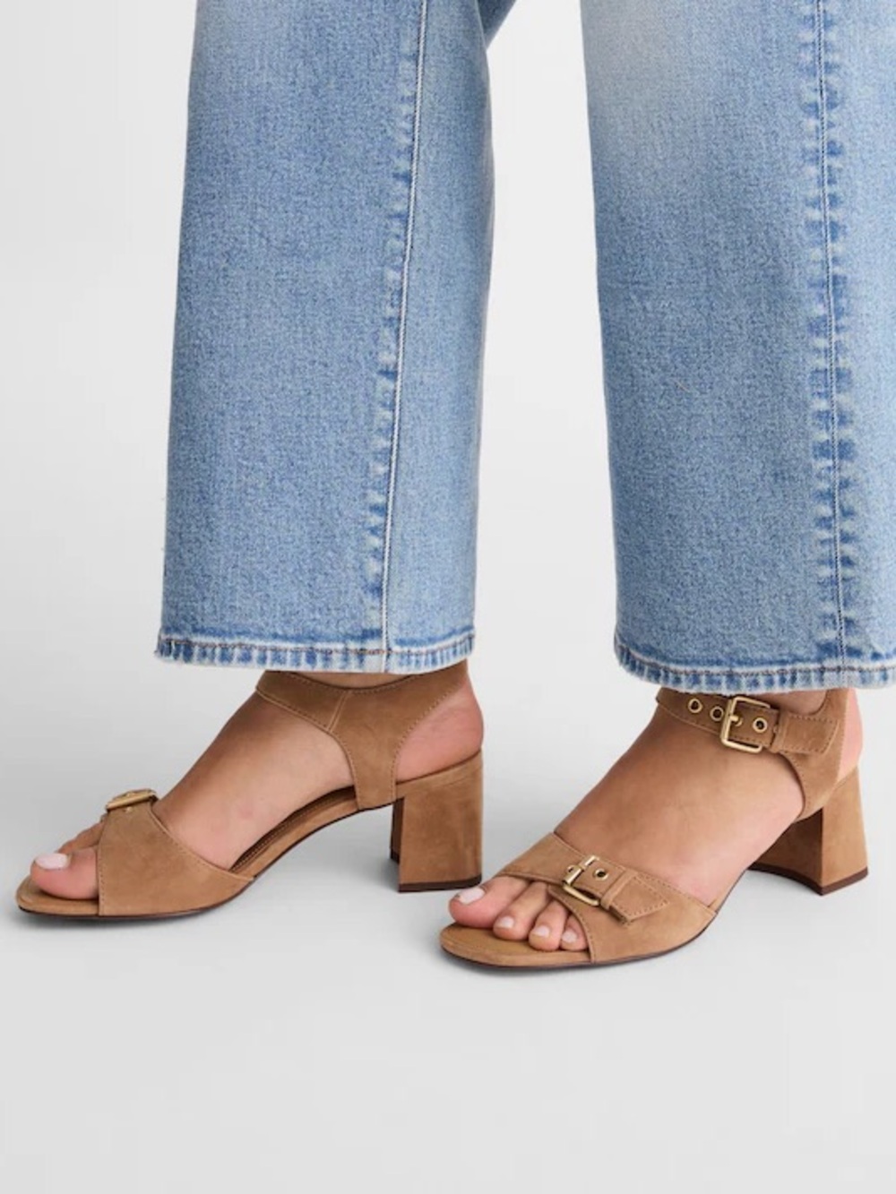 Madewell The Neeka Ankle-Strap Heeled Sandal